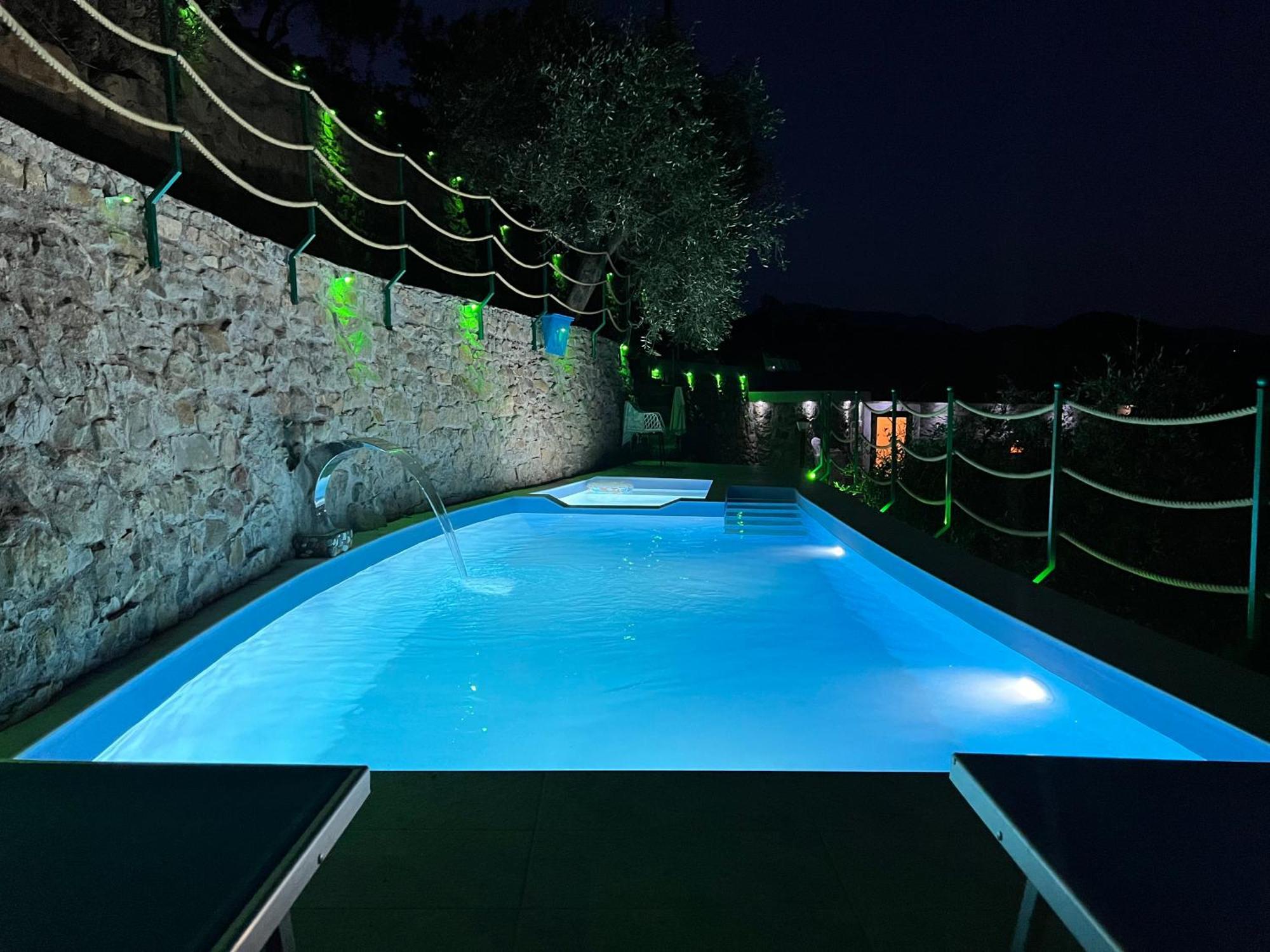 Villa Di Campagna Con Vista Mare 5 Camere Da Letto Pampara Exterior foto